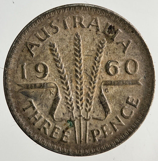 1960 Australia Threepence Silver Coin | Fine Collectable Grade