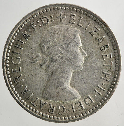 1960 Australia Sixpence Silver Coin | Fine Collectable Grade