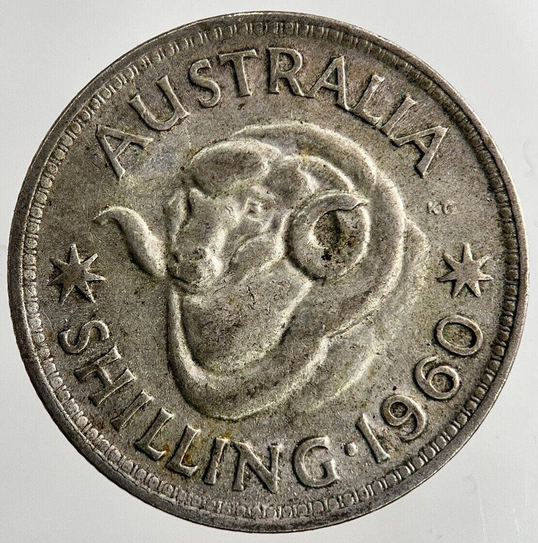 1960 Australia Shilling Silver Coin | Fine Collectable Grade