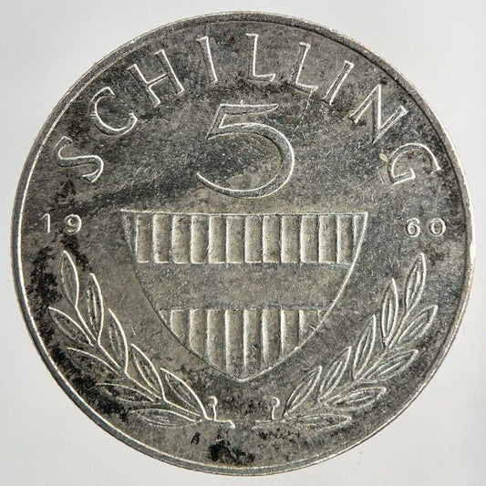 1960 Austria 5 Schilling Silver Coin | Fine Collectable Grade