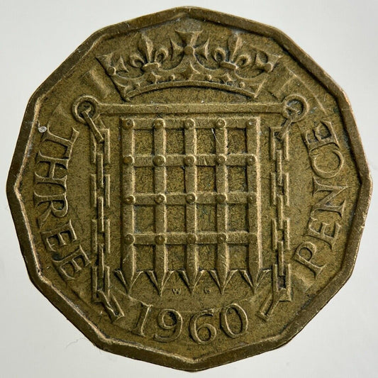 1960 Elizabeth II 2nd Brass Threepence Coin | Fine Collectable Grade
