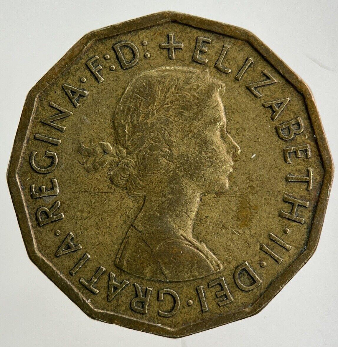 1960 Elizabeth II 2nd Brass Threepence Coin | Fine Collectable Grade