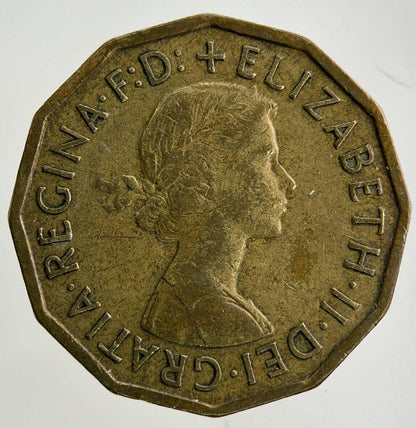 1960 Elizabeth II 2nd Brass Threepence Coin | Fine Collectable Grade