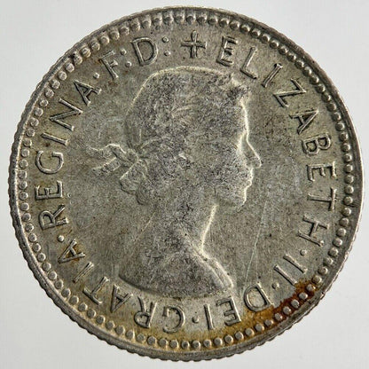 1960 Australia Silver Sixpence Coin | Fine Collectable Grade