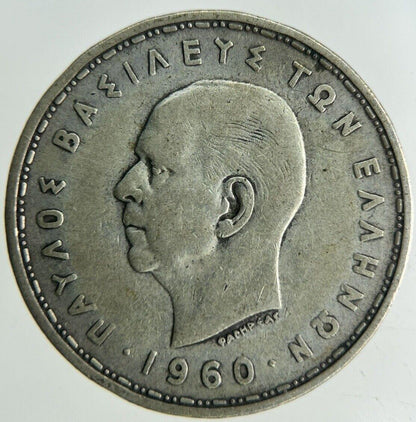 1960 Greece 20 Drachma Silver Coin | Collectable Grade