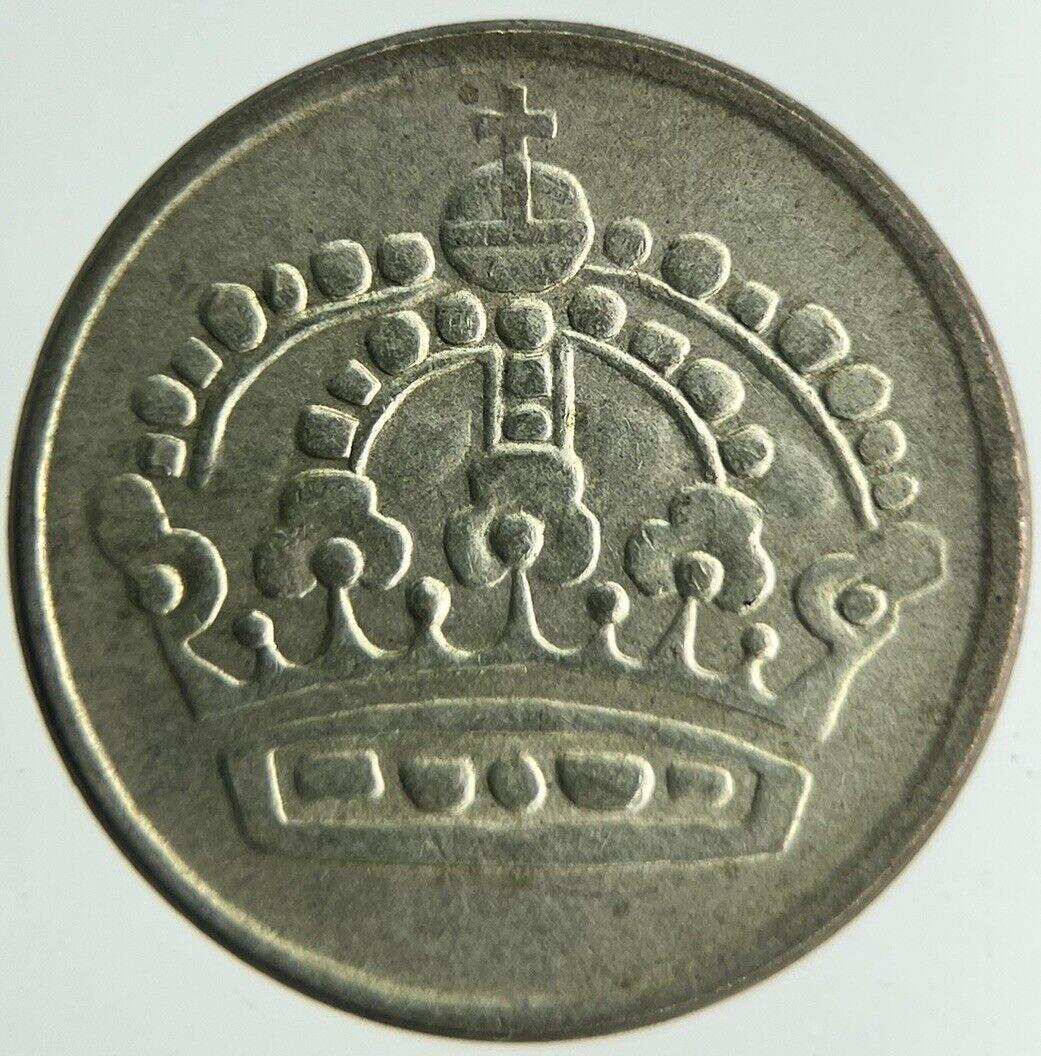 1960 Sweden 25 Ore Silver Coin | Fine Collectable Grade
