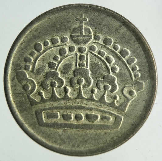 1960 Sweden 10 Ore Silver Coin | Fine Collectable Grade
