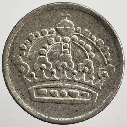 1960 Sweden 10 Ore Silver Coin | Fine Collectable Grade | a7834