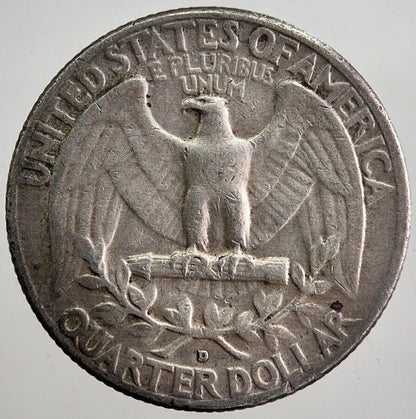 1960-D US USA Quarter Dollar Silver Coin | Fine Collectable Grade | a7940