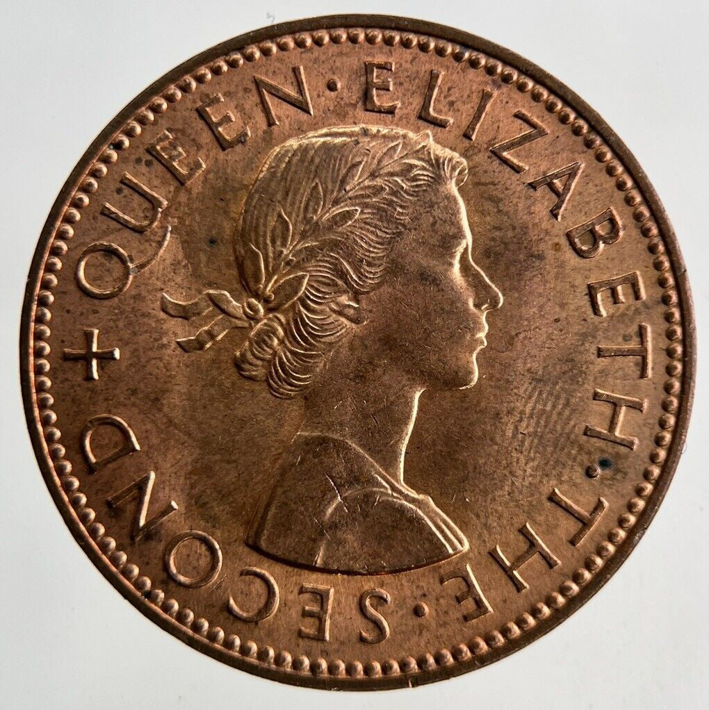 1960 New Zealand Half-Penny Coin | Very High Grade