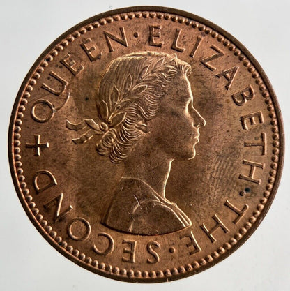 1960 New Zealand Half-Penny Coin | Very High Grade