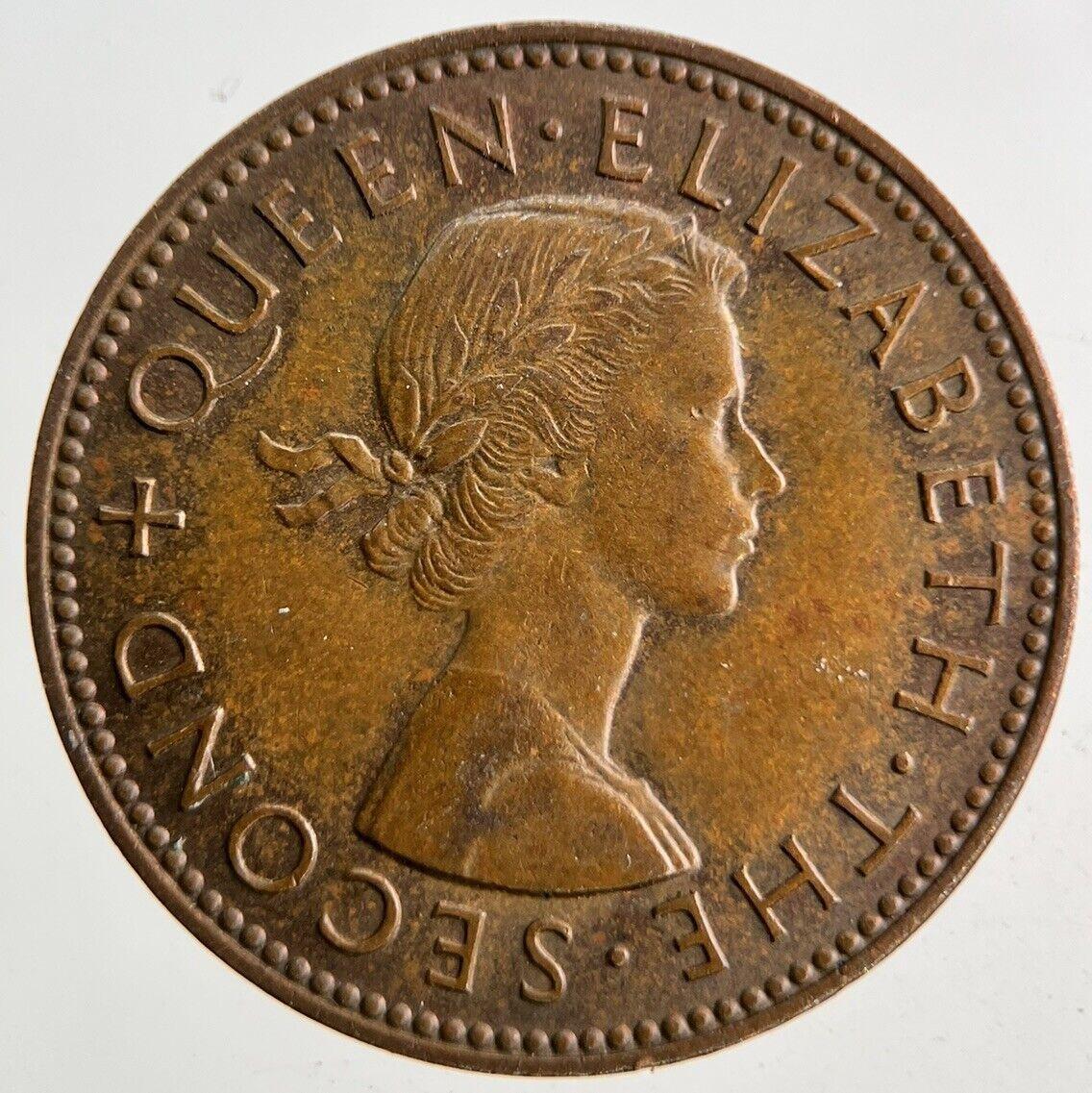 1960 New Zealand Half-Penny Coin | Very High Grade