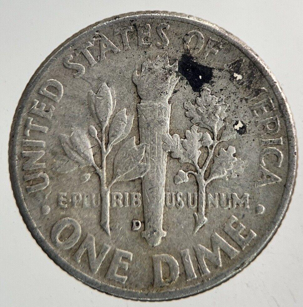 1960-D US USA Roosevelt One Dime Silver Coin | Fine Collectable Grade