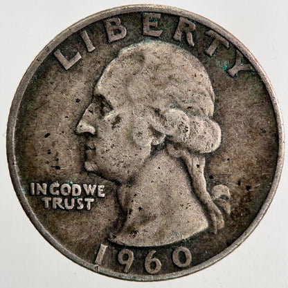 1960-D US USA Quarter Dollar Silver Coin | Fine Collectable Grade