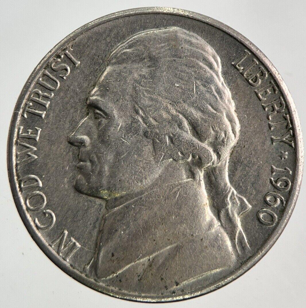 1960 US USA Jefferson Nickel Coin | Fine Collectable Grade