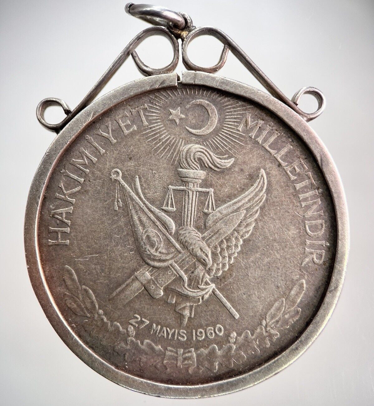 1960 Turkey 10 Lira Silver Coin | Fine Collectable Grade | a2491