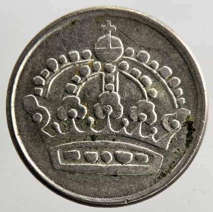 1960 Sweden 10 Ore Silver Coin | Fine Collectable Grade