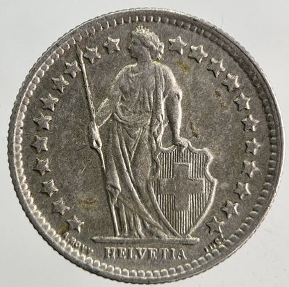 1960 Switzerland Swiss 1/2 Half Franc Silver Coin | Fine Collectable Grade