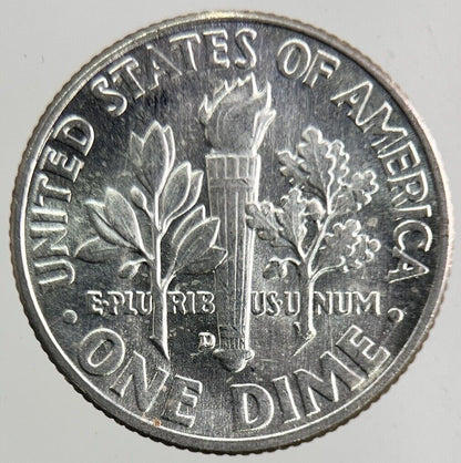 1960-D US USA Roosevelt One Dime Silver Coin | Very High Grade