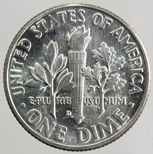 1960-D US USA Roosevelt One Dime Silver Coin | Very High Grade