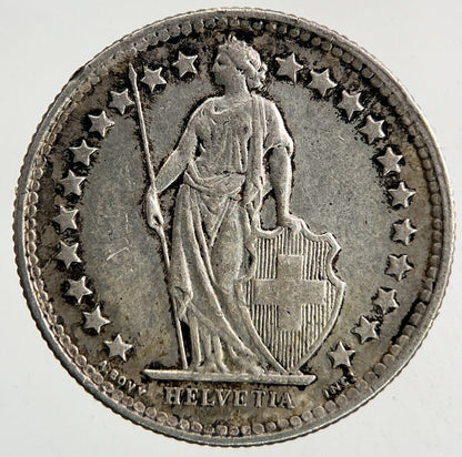 1960 Switzerland Swiss 1/2 Half Franc Silver Coin | Fine Collectable Grade