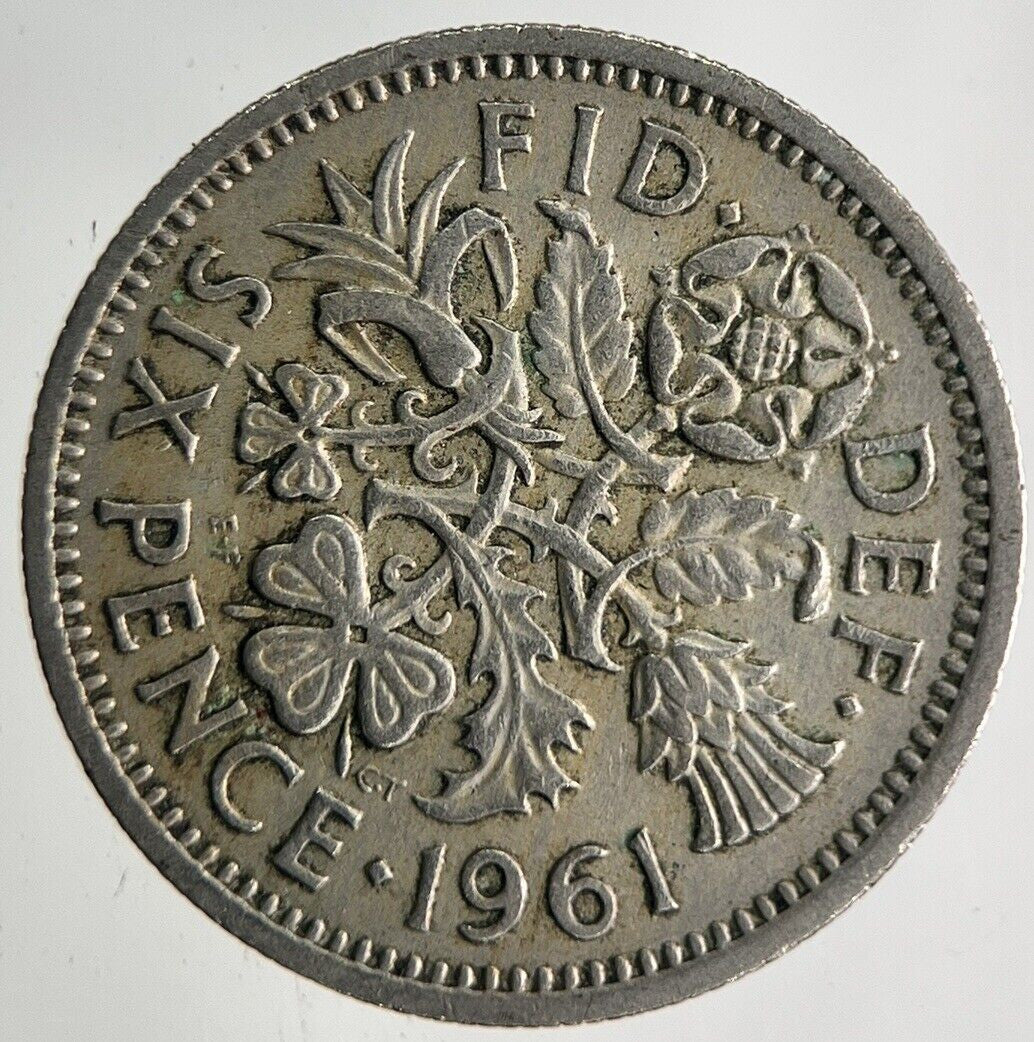 1961 Elizabeth II 2nd Sixpence Coin | Fine Collectable Grade