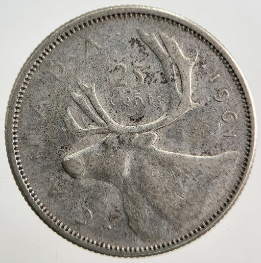 1961 Canada 25 Cents Silver Coin | Collectable Grade | a7256