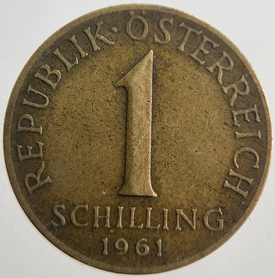 1961 Austria 1 One Shilling Schilling Coin | Collectable Grade | a7623