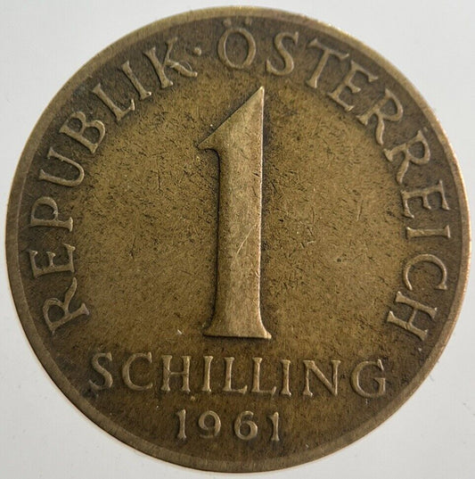 1961 Austria 1 One Shilling Schilling Coin | Collectable Grade | a7623