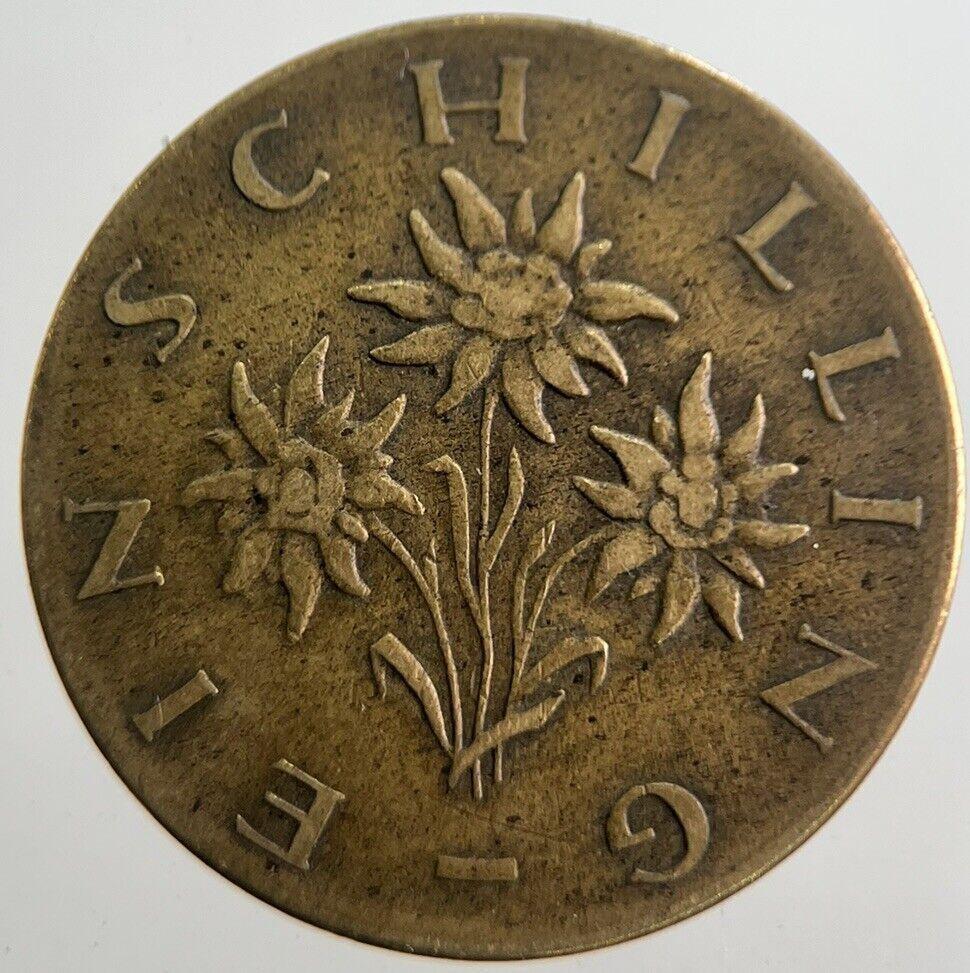 1961 Austria 1 One Shilling Schilling Coin | Collectable Grade | a7623