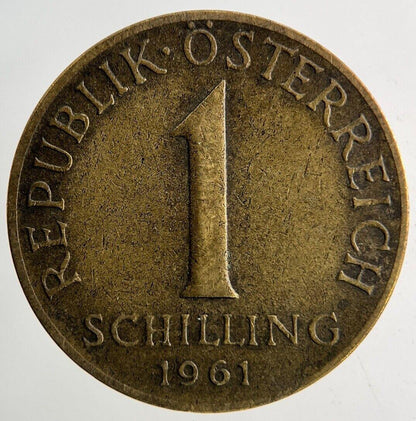 1961 Austria 1 Schilling Coin | Fine Collectable Grade
