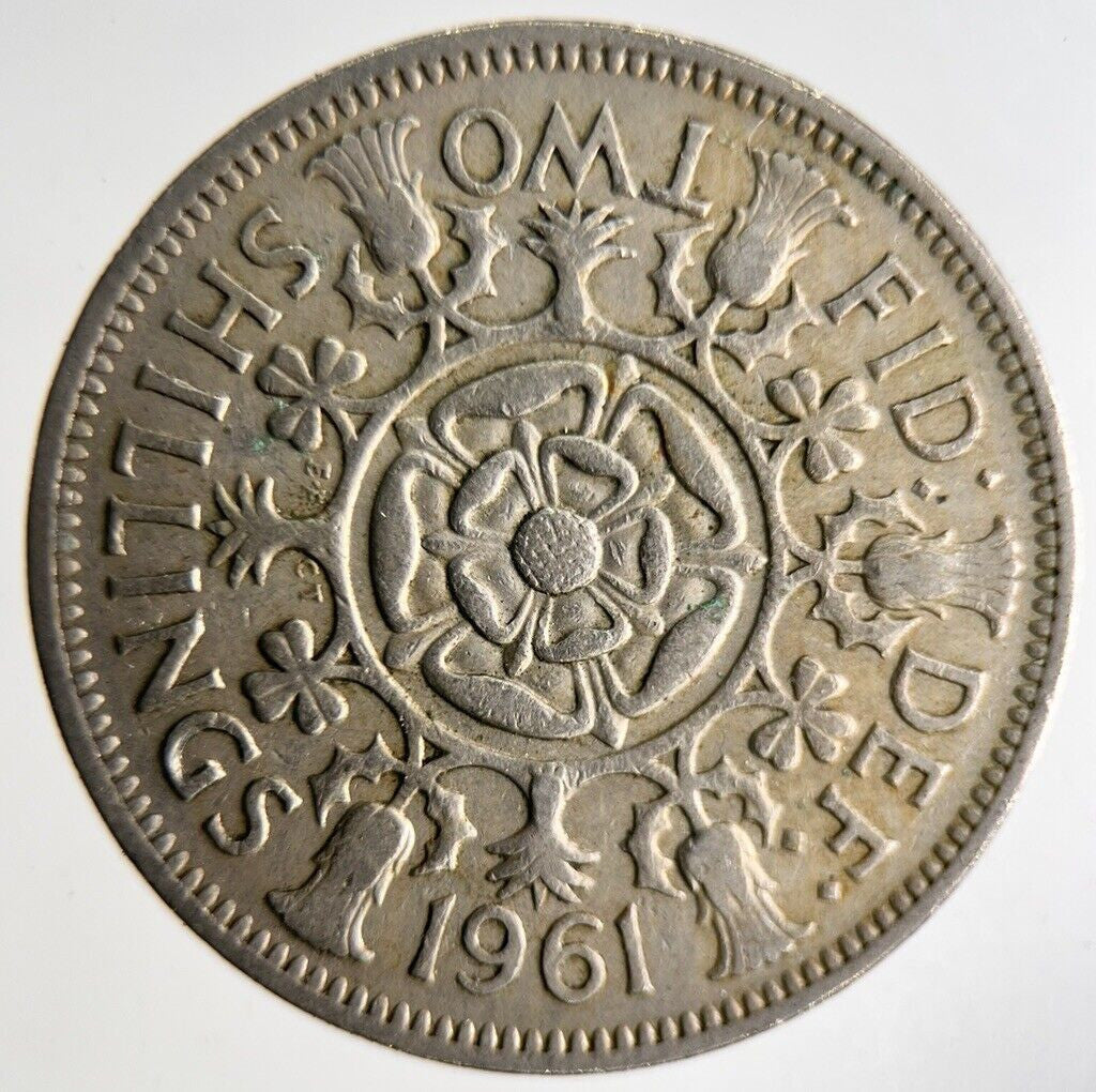 1961 Elizabeth II 2nd One Florin Coin | Fine Collectable Grade