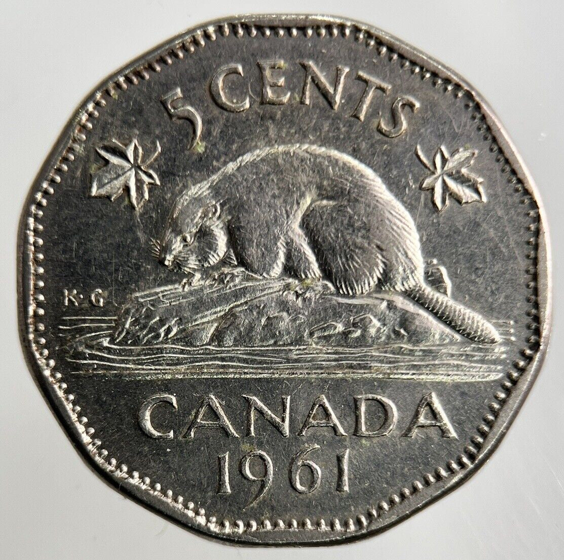 1961 Canada 5 Cents Coin | Fine Collectable Grade