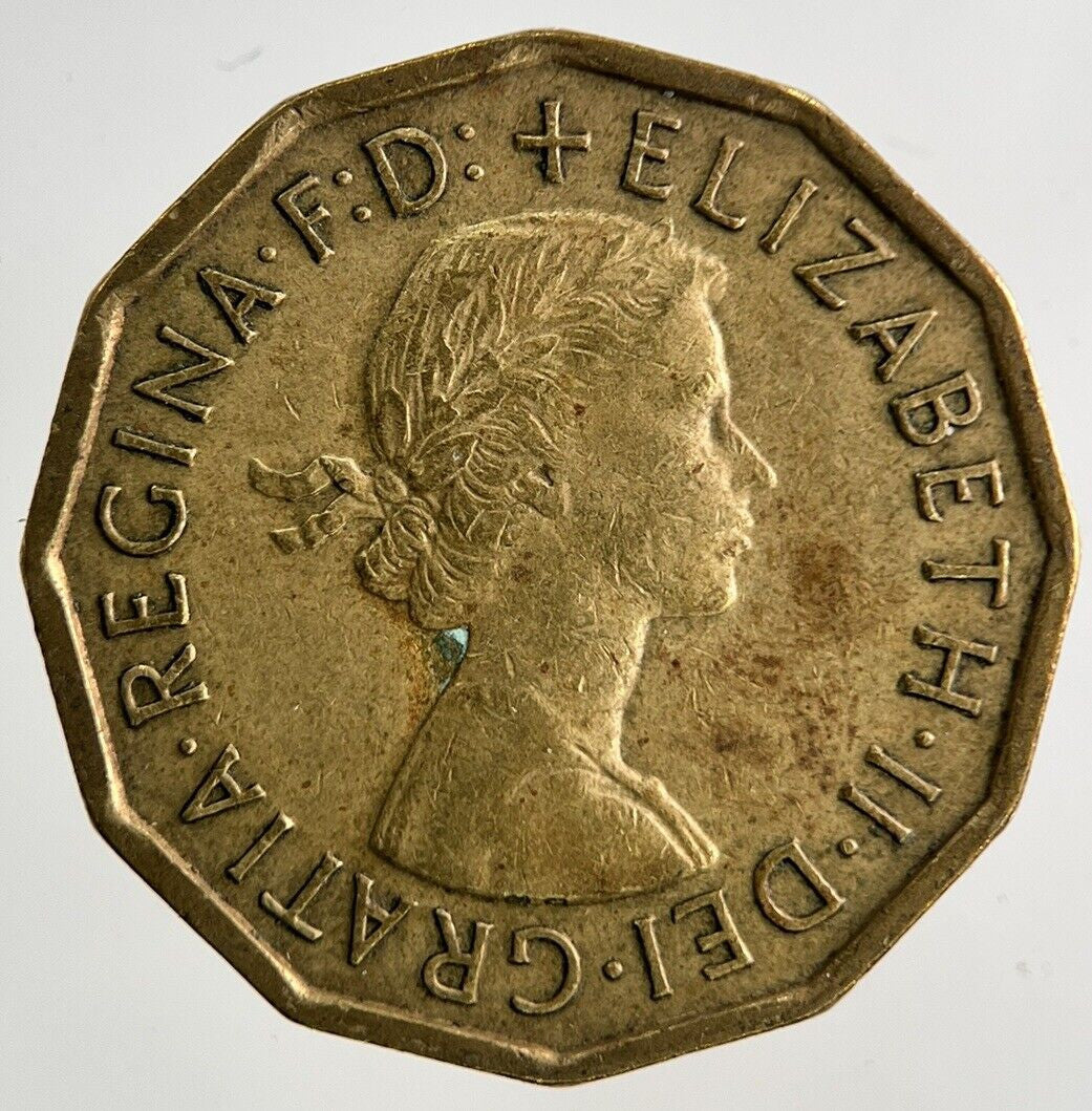 1961 Elizabeth II 2nd Brass Threepence Coin | Fine Collectable Grade