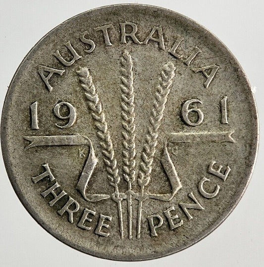 1961 Australia Threepence Silver Coin | Fine Collectable Grade