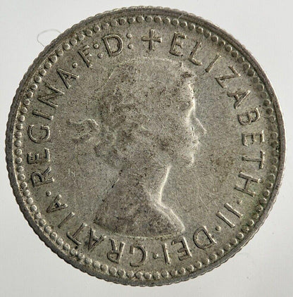 1961 Australia Sixpence Silver Coin | Fine Collectable Grade