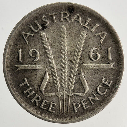 1961 Australia Threepence Silver Coin | Fine Collectable Grade