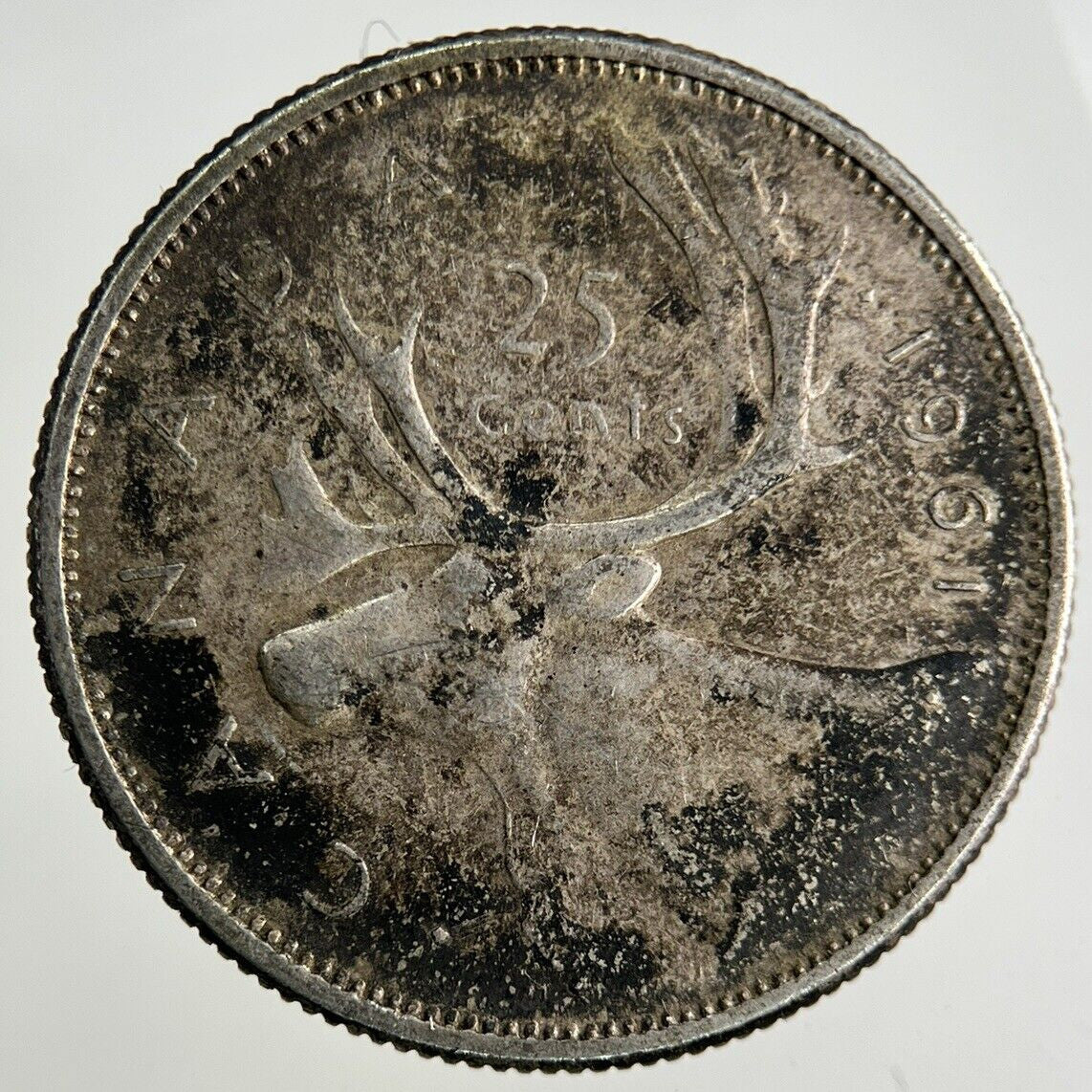 1961 Canada 25 Cents Silver Coin | Collectable Grade