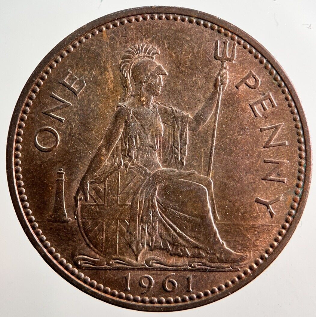 1961 Elizabeth II 2nd One Penny Coin | Very High Grade