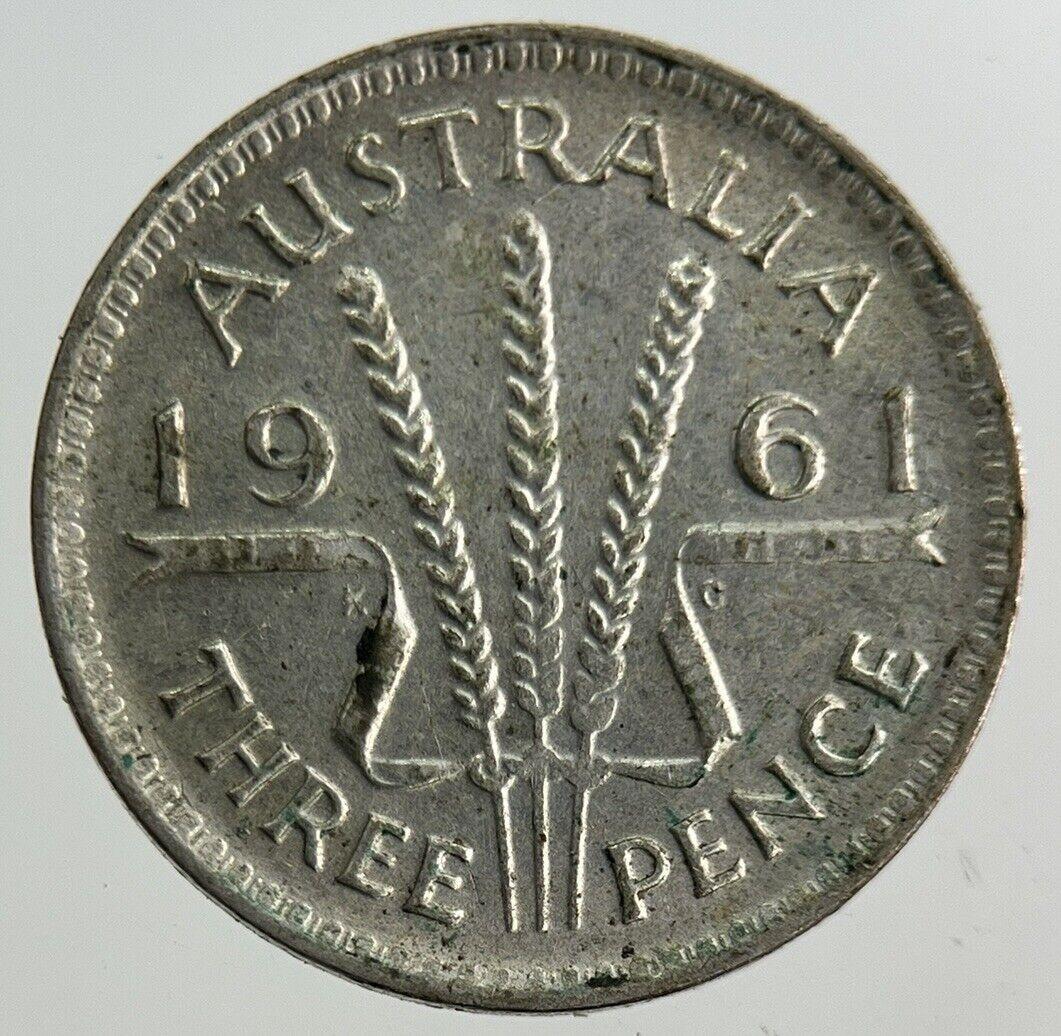 1961 Australia Threepence Silver Coin | Fine Collectable Grade