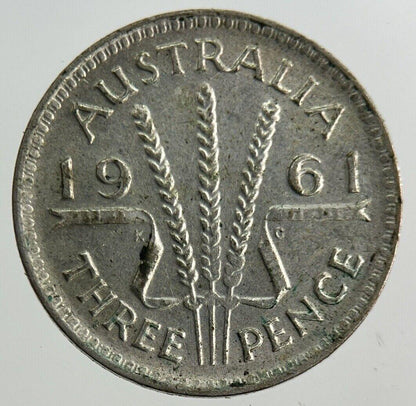 1961 Australia Threepence Silver Coin | Fine Collectable Grade