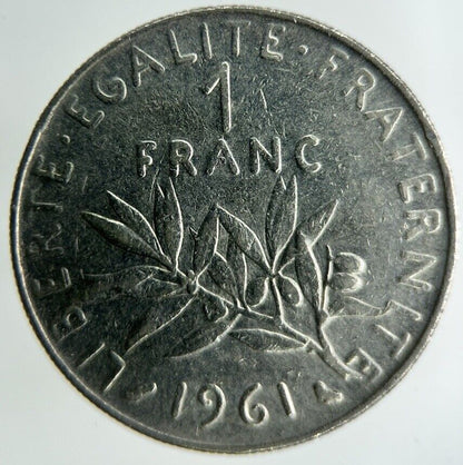 1961 France 1 Franc Coin | Fine Collectable Grade