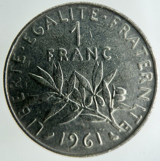 1961 France 1 Franc Coin | Fine Collectable Grade
