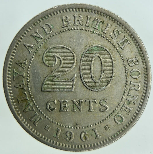 1961 Malaysia 20 Cents Coin | Fine Collectable Grade
