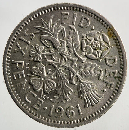 1961 Elizabeth II 2nd Sixpence Coin | Very High Grade