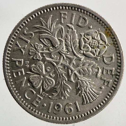 1961 Elizabeth II 2nd Sixpence Coin | Very High Grade