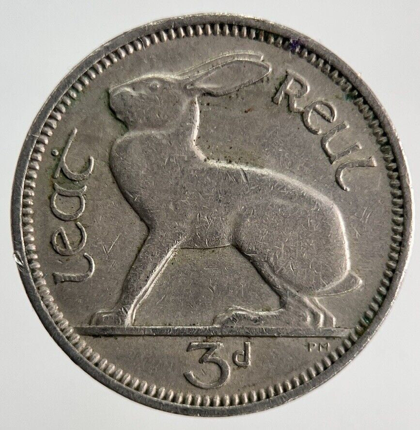 1961 Irish Threepence Rabbit Coin | Fine Collectable Grade