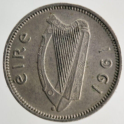 1961 Irish Threepence Rabbit Coin | Fine Collectable Grade