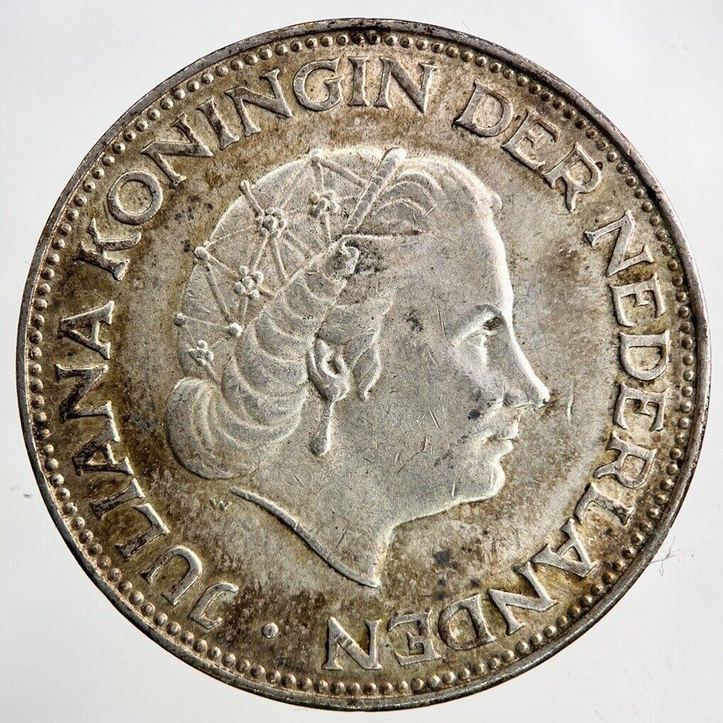 1961 Netherlands 2 1/2 Gulden Silver Coin | Very High Grade