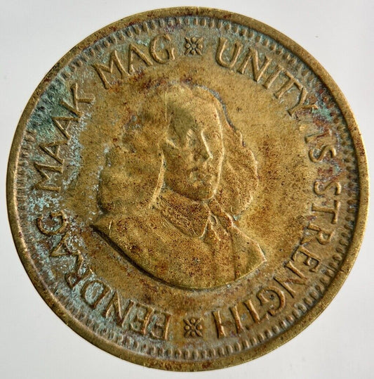 1961 South Africa 1/2 Half Cent Coin | Fine Collectable Grade